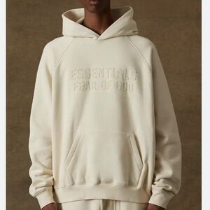 NEW Essentials Fear of God Hoodie Egg Shell